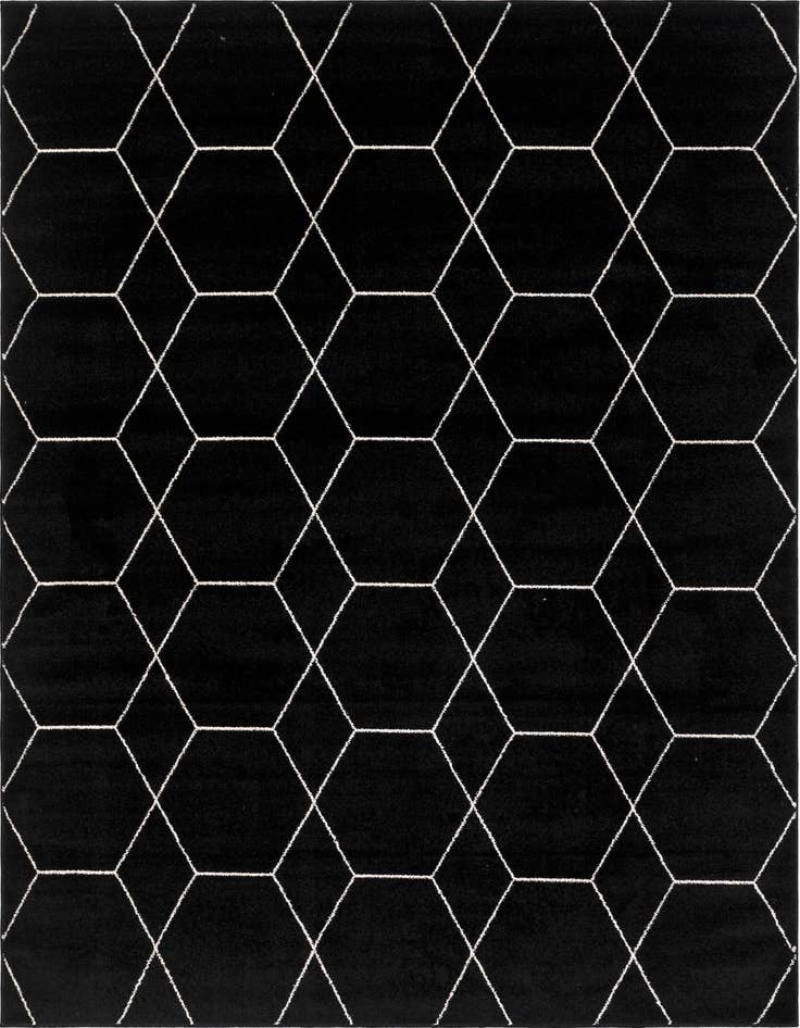 Detail image of 7' 10 x 11' Lattice Frieze Rug