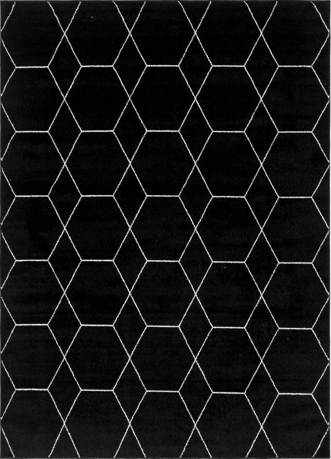 Detail image of 7' 10 x 11' Lattice Frieze Rug
