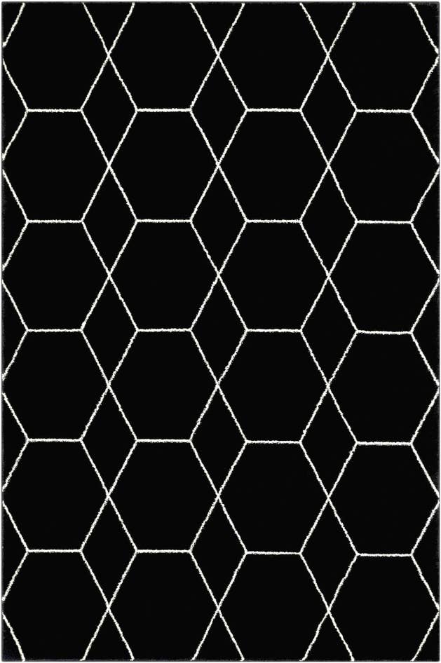 Detail image of 6' x 9' Lattice Frieze Rug