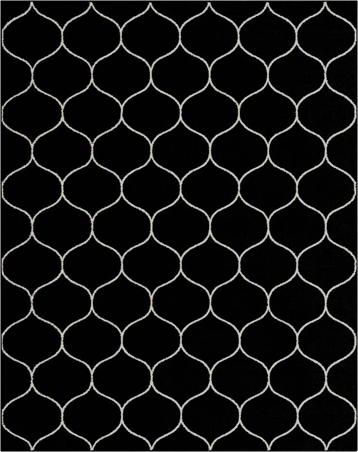 Detail image of 7' 10 x 10' Lattice Frieze Rug