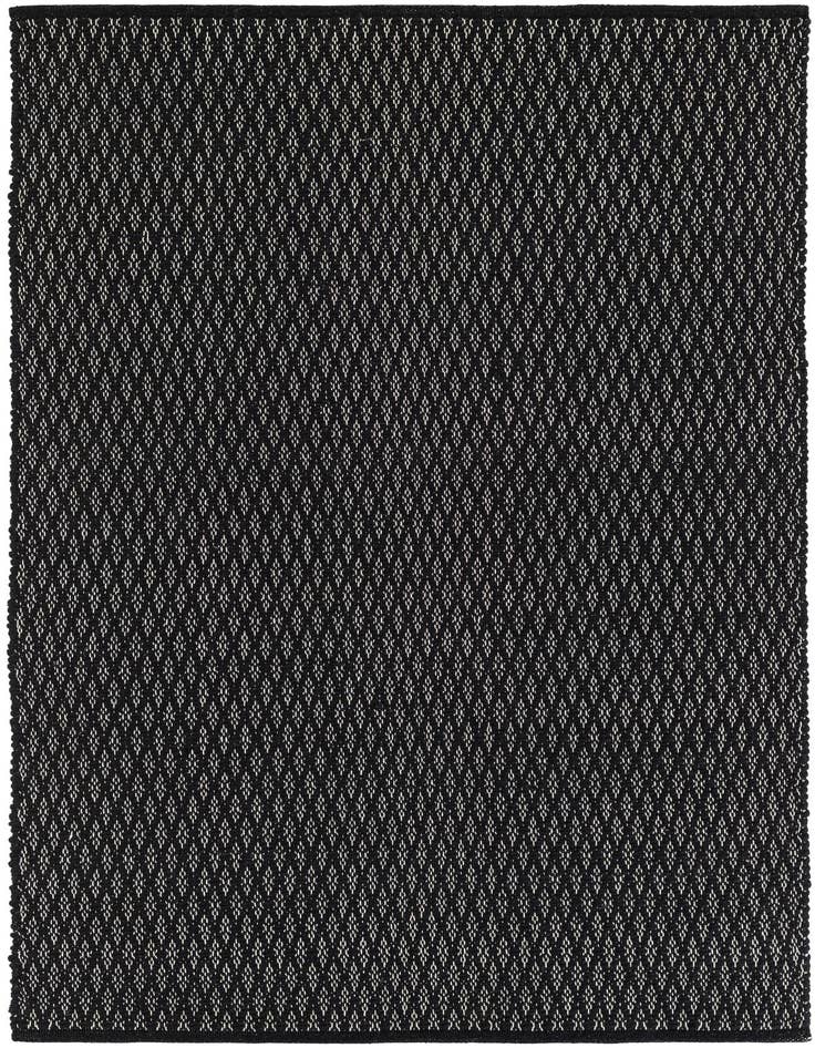 Detail image of 4' 1 x 6' 1 Hand Woven Lattice Wool Rug