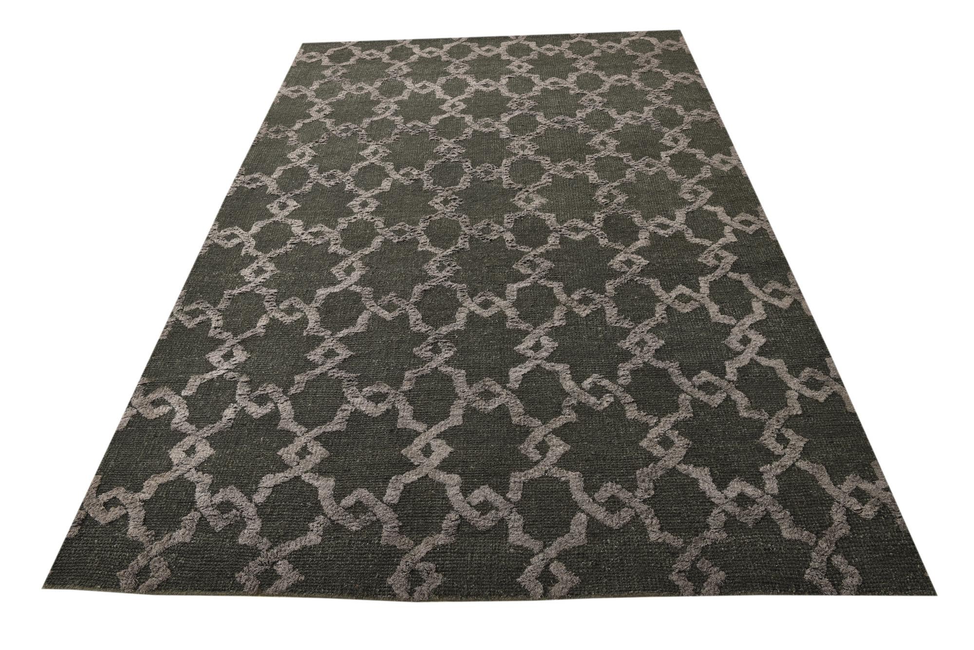 5' 9 x 8' 10 Hand Knotted Luna Rug