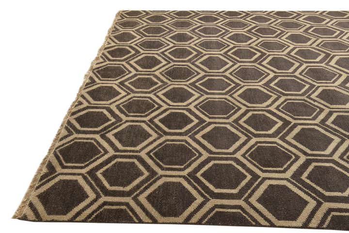 275cm x 360cm anudado a mano Luna Alfombra Lana