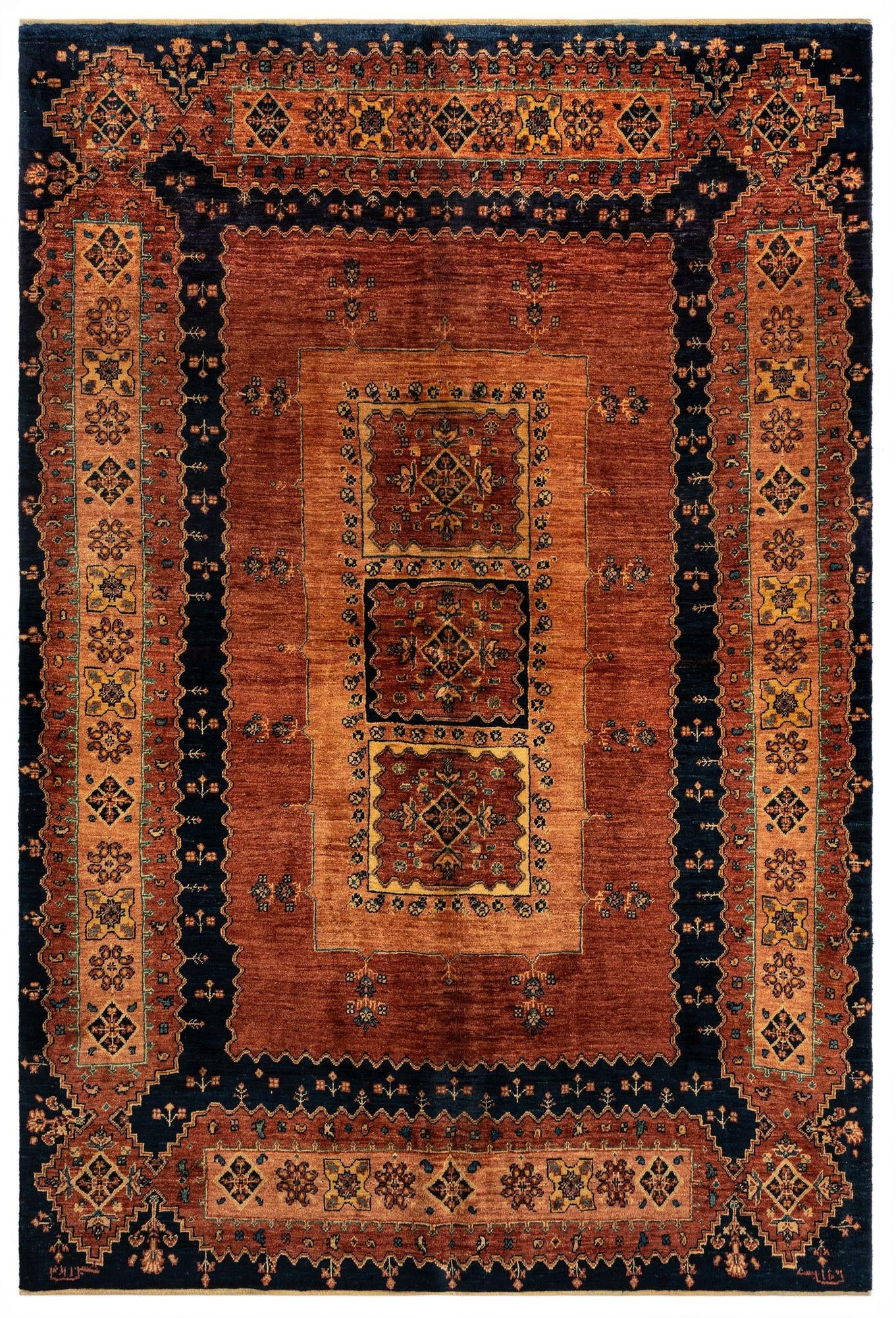5' 4 x 8' Luribaft Wool Rug
