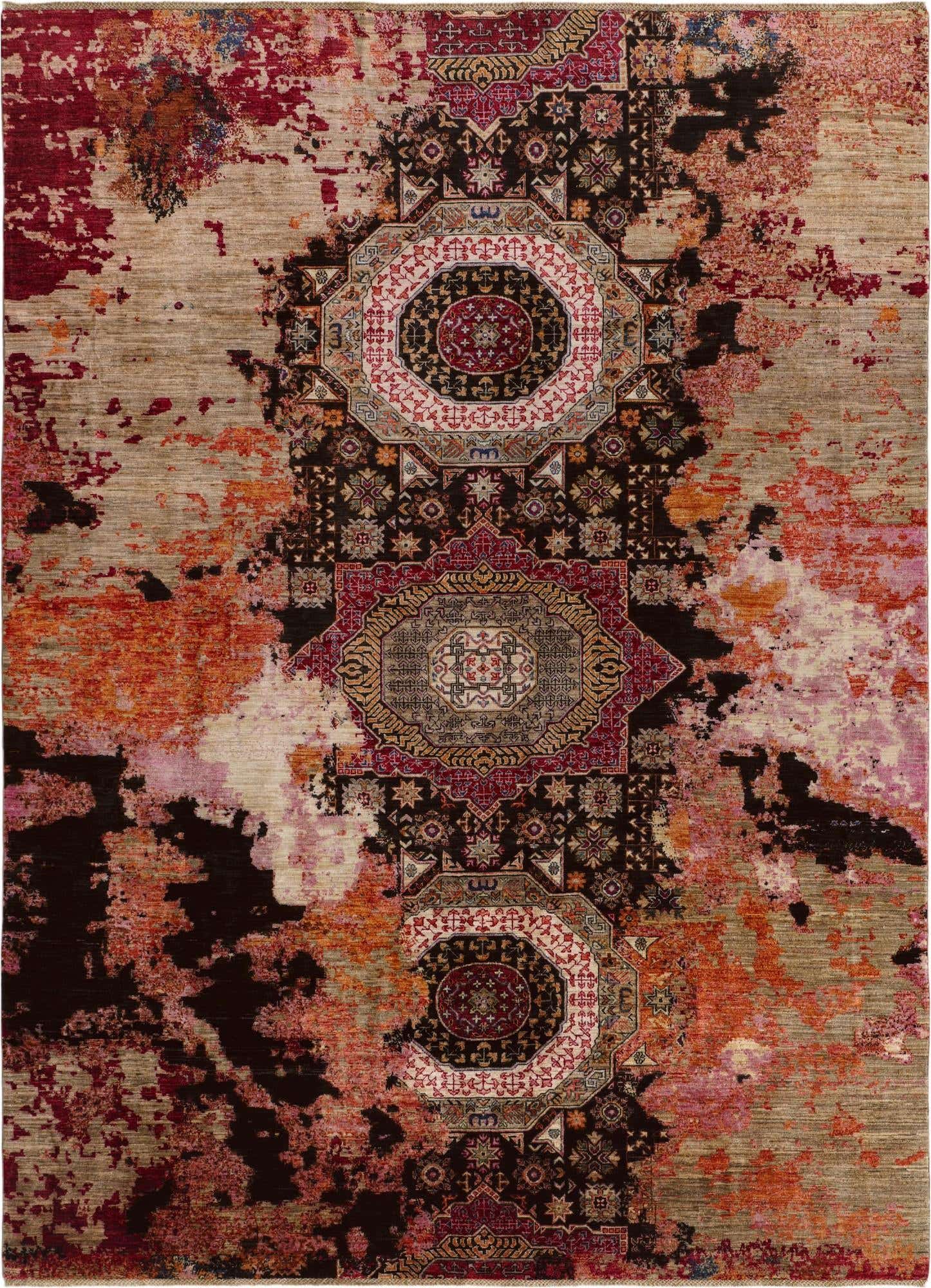 8' 1 x 10' 10 Hand Knotted Mamluk Ziegler Rug