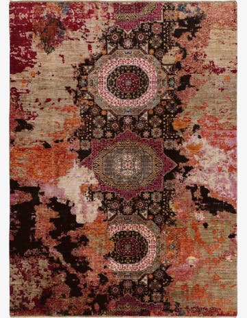 8' 1 x 10' 10 Hand Knotted Mamluk Ziegler Rug