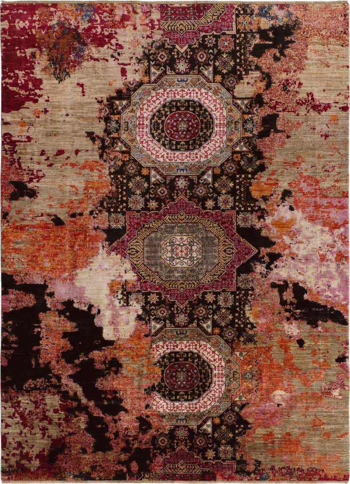 8' 1 x 10' 10 Hand Knotted Mamluk Ziegler Rug