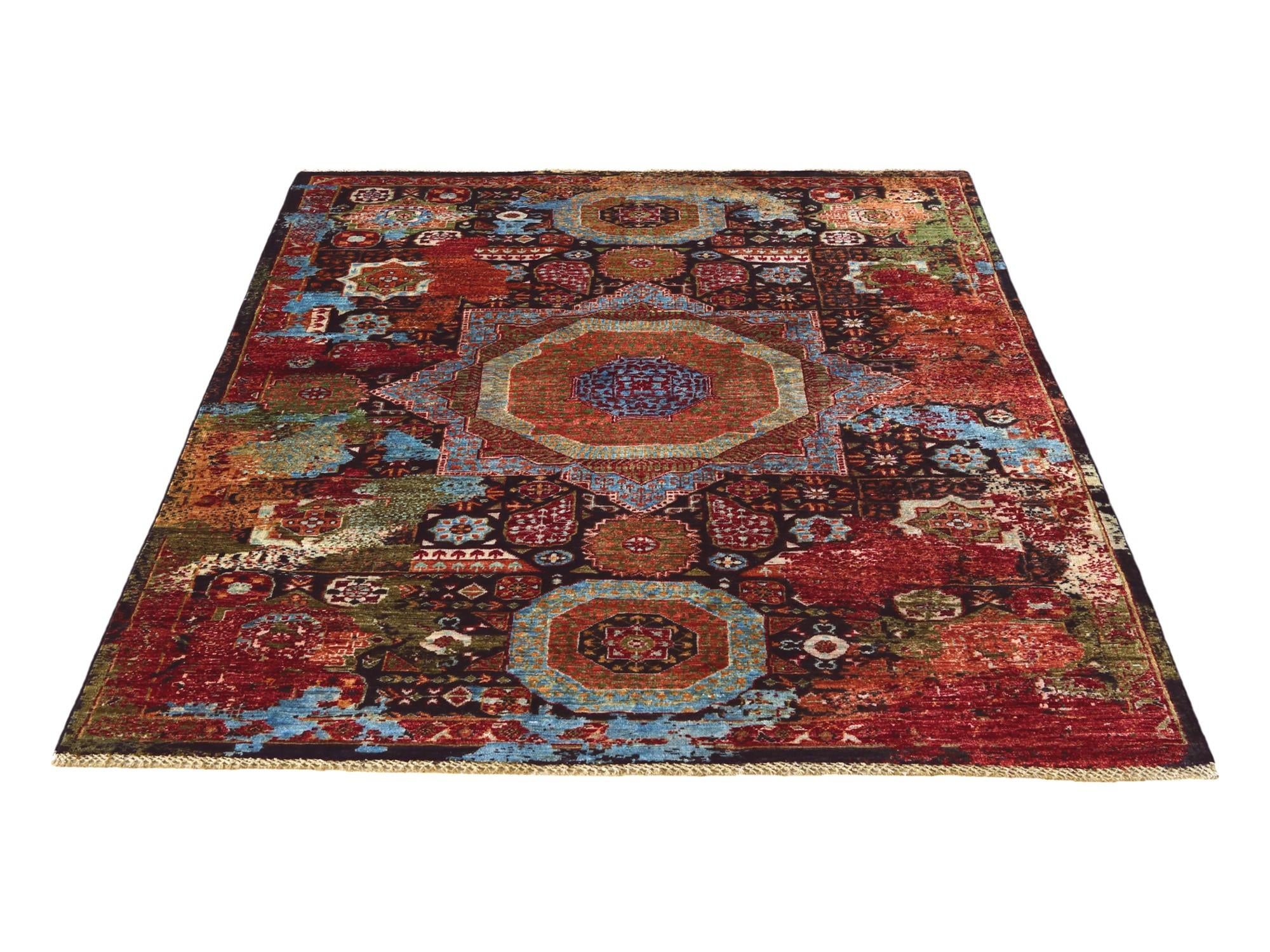 4' 10 x 6' 5 Hand Knotted Mamluk Ziegler Rug