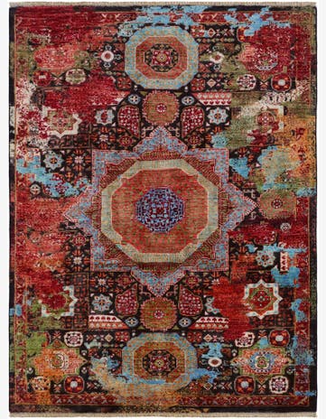 4' 10 x 6' 5 Hand Knotted Mamluk Ziegler Rug