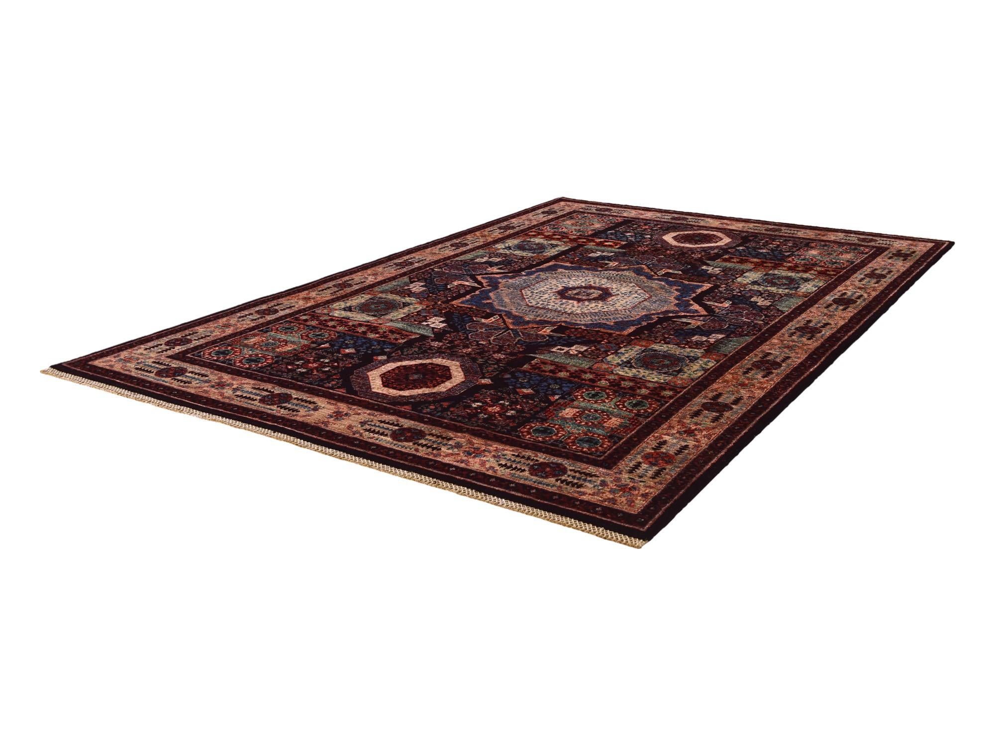 6' 1 x 9' Hand Knotted Mamluk Ziegler Rug