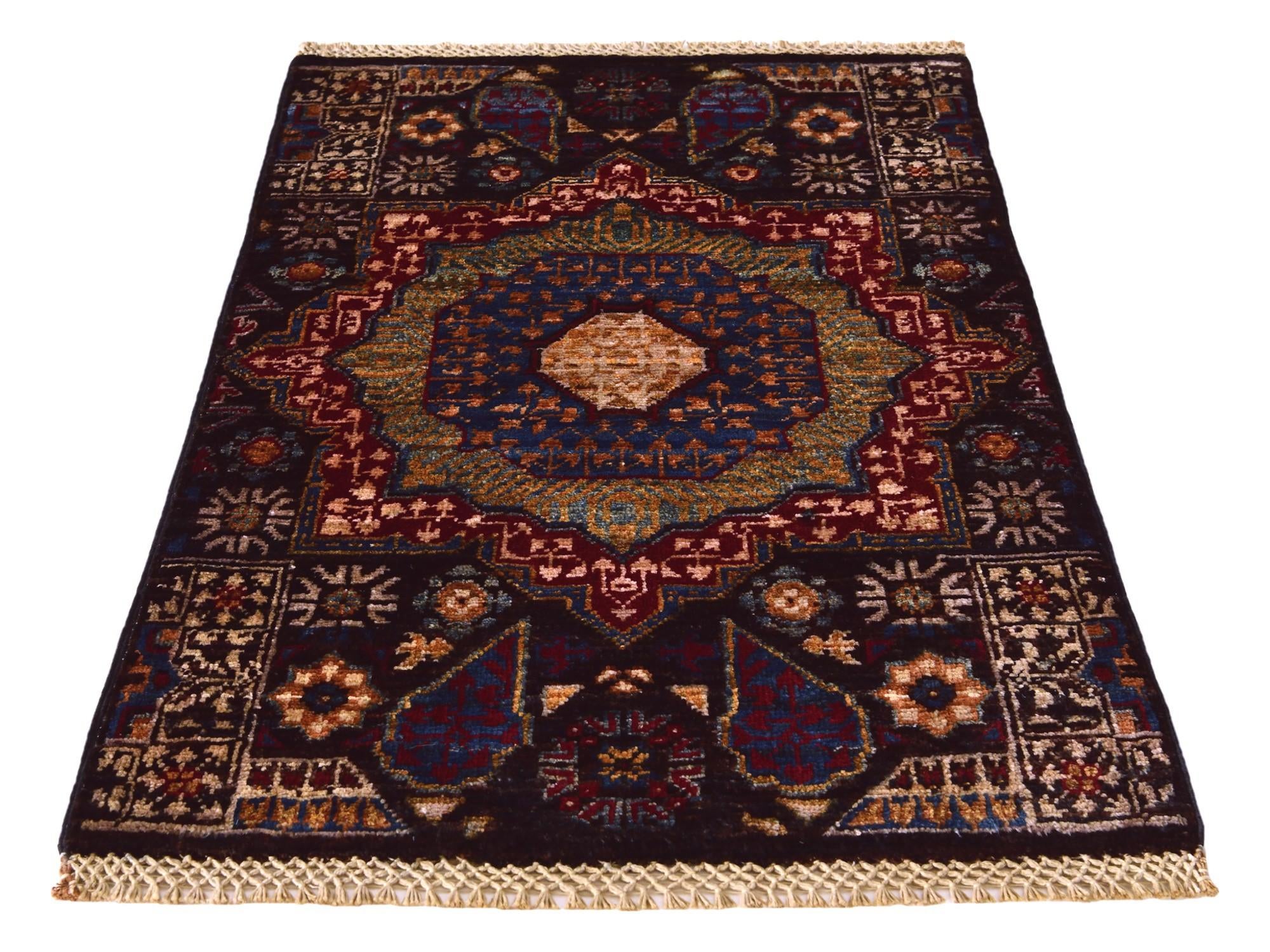 1' 11 x 2' 11 Hand Knotted Mamluk Ziegler Rug