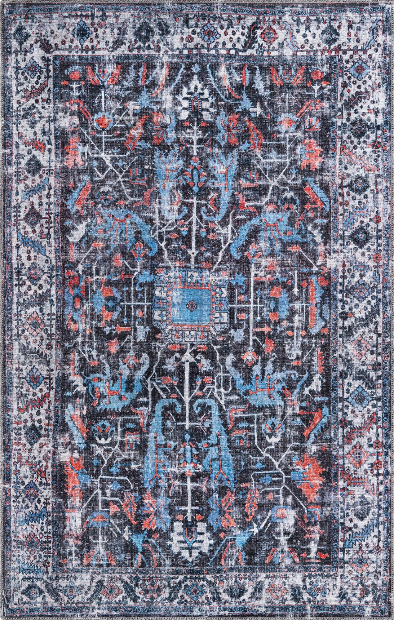 Primary image 5' 3 x 8'  Washable Mangata Rug