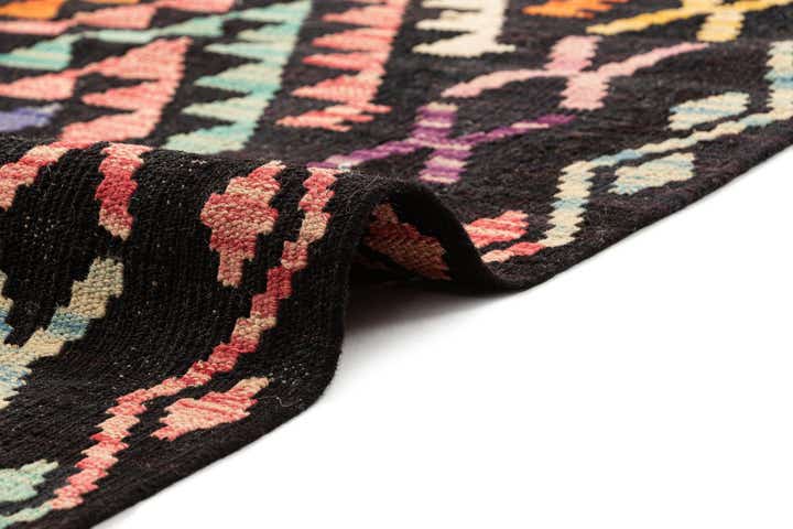 6' 10 x 9' 3 Hand Knotted Marok Kilim Rug