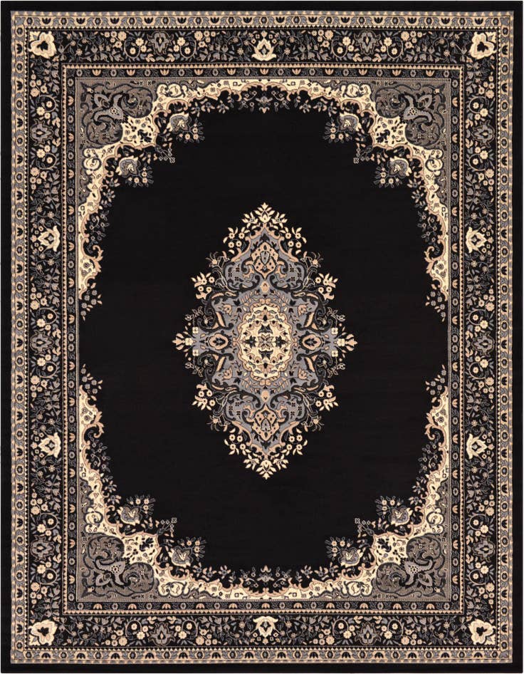 Detail image of 10' x 13' Mashad Design Rug