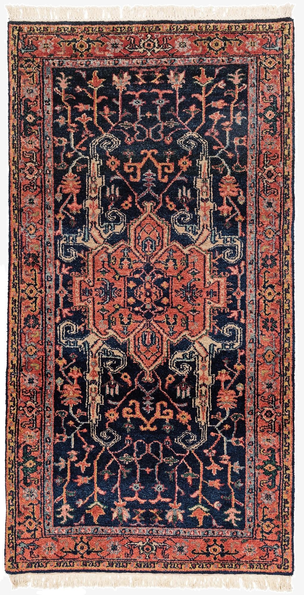 3' 5 x 6' 7  Hand Knotted Mashad Wool Rug