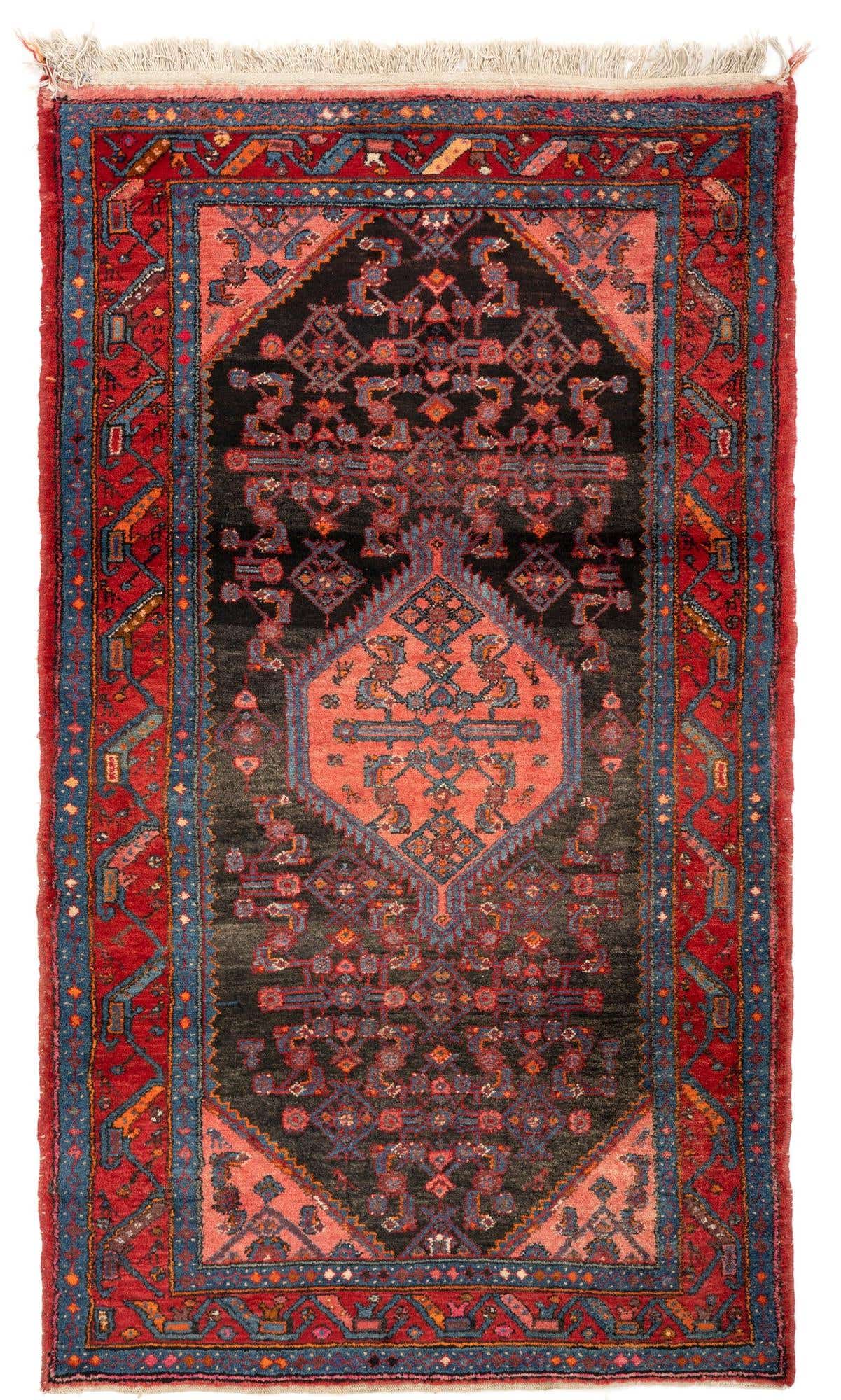 130cm x 220cm Hand Knotted Mehraban Persian Wool Rug