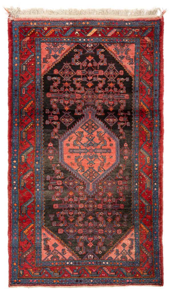 130cm x 220cm Hand Knotted Mehraban Persian Wool Rug