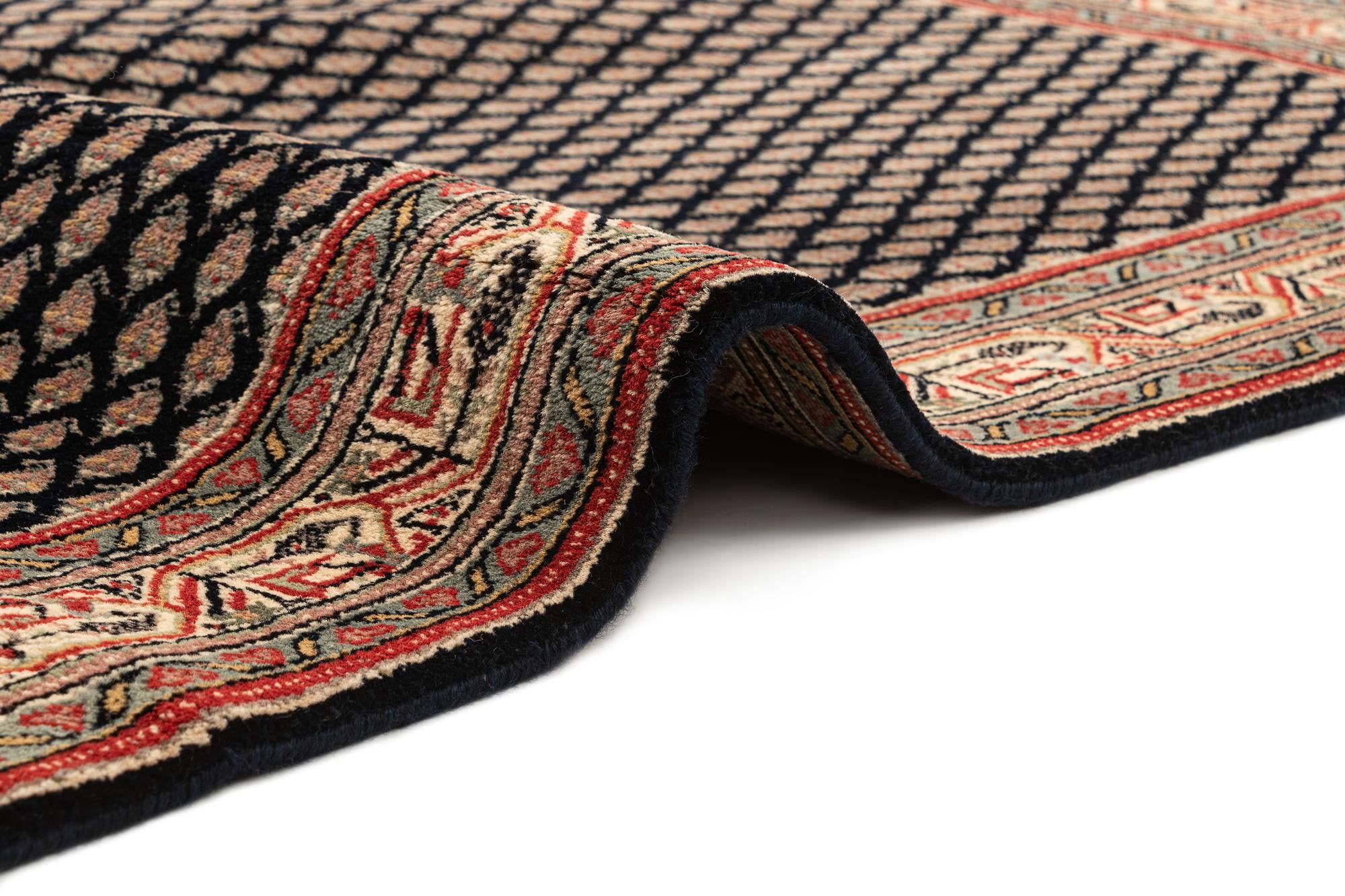4' 6 x 6' 6 Hand Knotted Mir Oriental Wool Rug