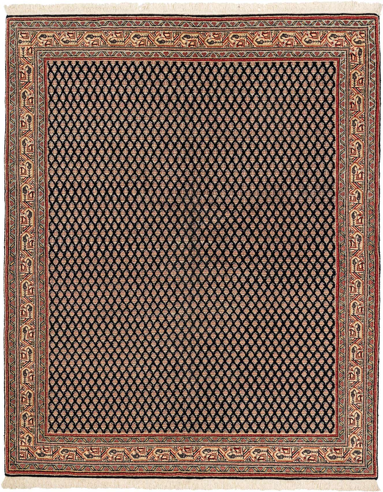 4' 6 x 6' 6 Hand Knotted Mir Oriental Wool Rug