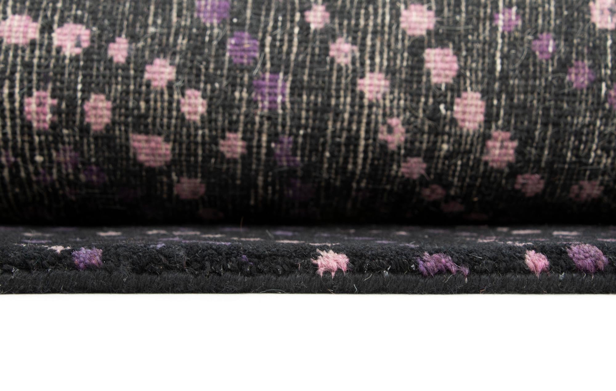 7' 11 x 9' 9 Hand Knotted Modern Manshu Wool Rug