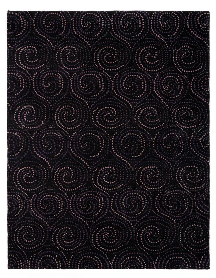 Detail image of 7' 11 x 9' 9 Hand Knotted Modern Manshu Wool Rug