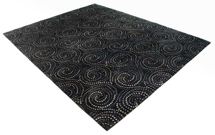7' 11 x 9' 11 Modern Manshu Wool Rug