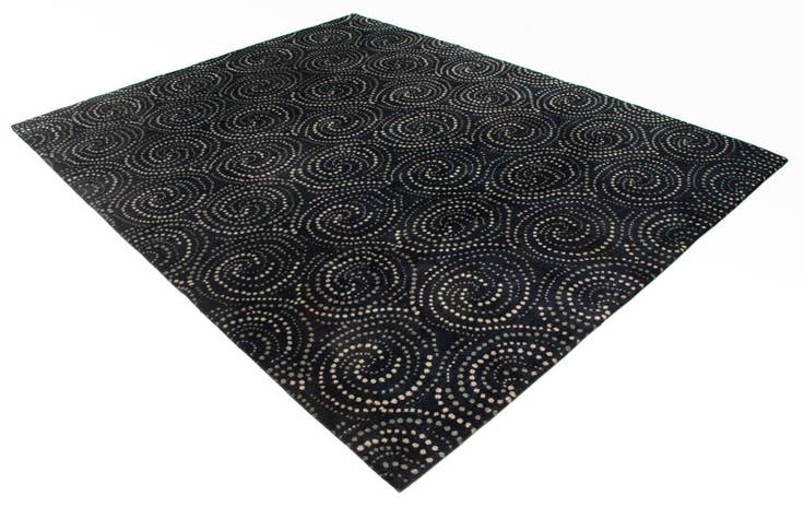 Detail image of 7' 11 x 9' 11 Modern Manshu Wool Rug