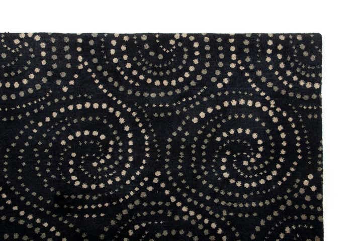 7' 11 x 9' 11 Modern Manshu Wool Rug