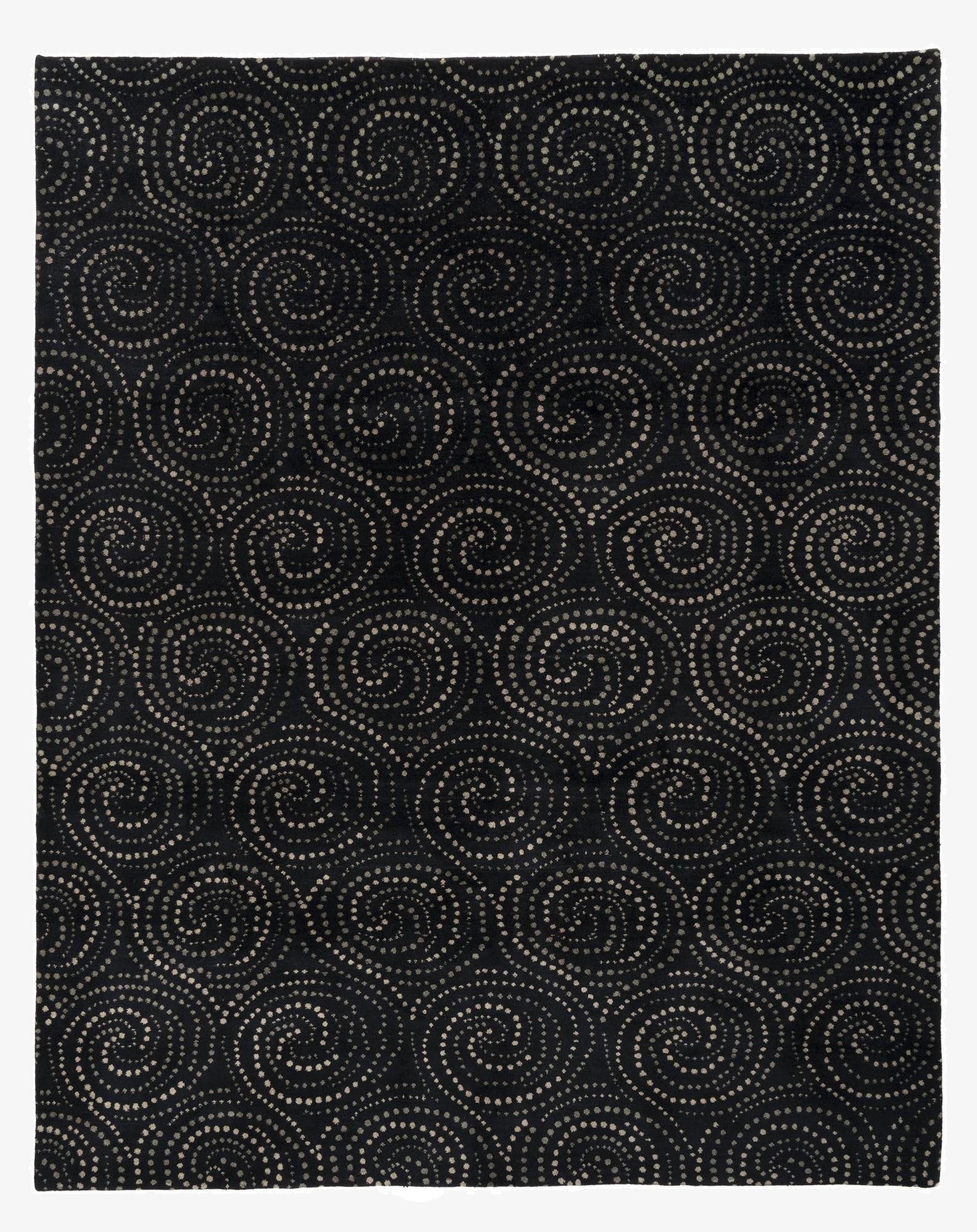 7' 11 x 9' 11 Modern Manshu Wool Rug