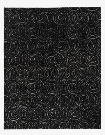 7' 11 x 9' 11 Modern Manshu Wool Rug