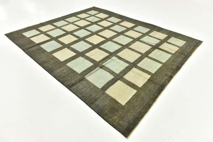 8' 9 x 9' 6 Hand Knotted Modern Ziegler Rug
