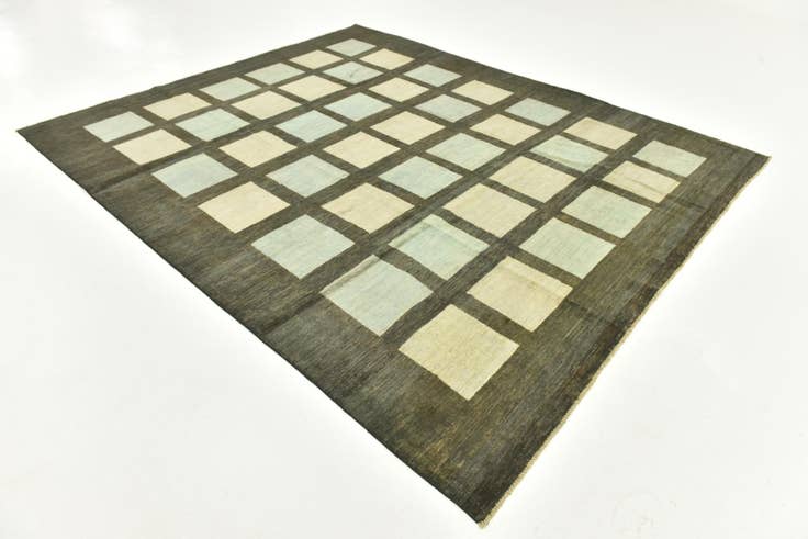 Detail image of 8' 9 x 9' 6 Hand Knotted Modern Ziegler Rug