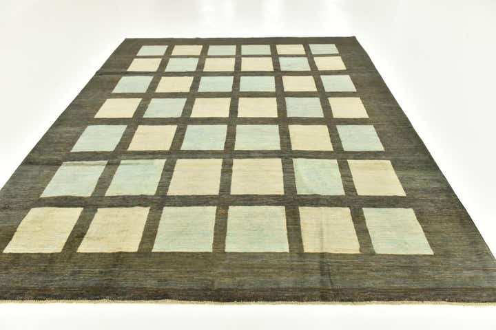 8' 9 x 9' 6 Hand Knotted Modern Ziegler Rug