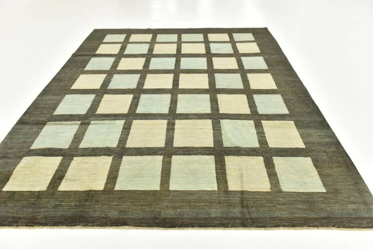 Detail image of 8' 9 x 9' 6 Hand Knotted Modern Ziegler Rug