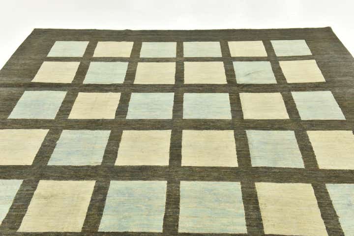 8' 9 x 9' 6 Hand Knotted Modern Ziegler Rug