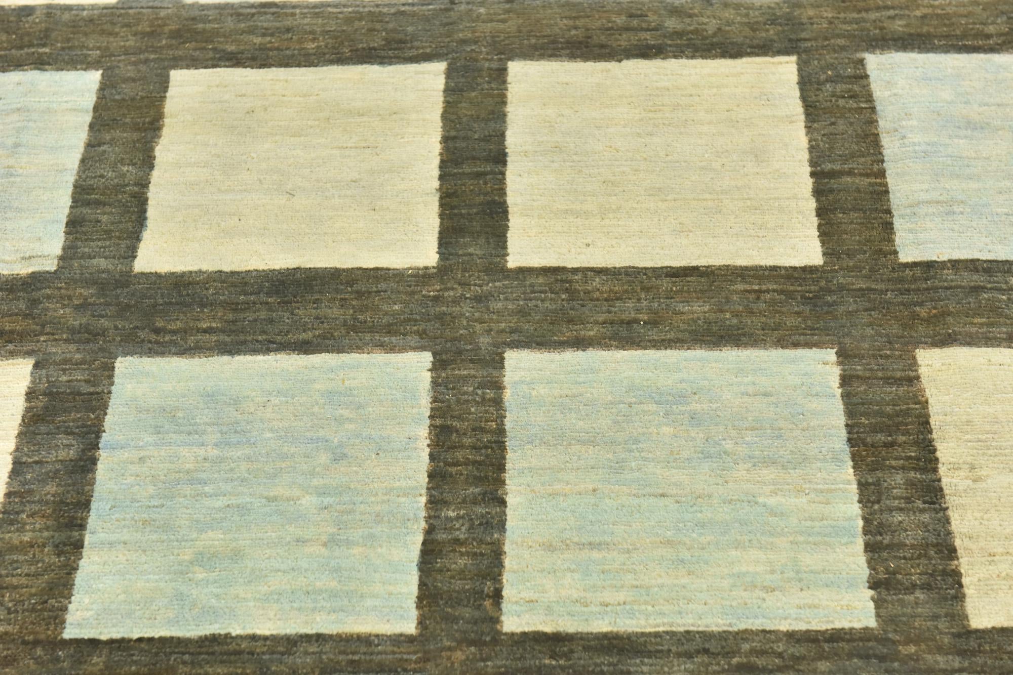 8' 9 x 9' 6 Hand Knotted Modern Ziegler Rug