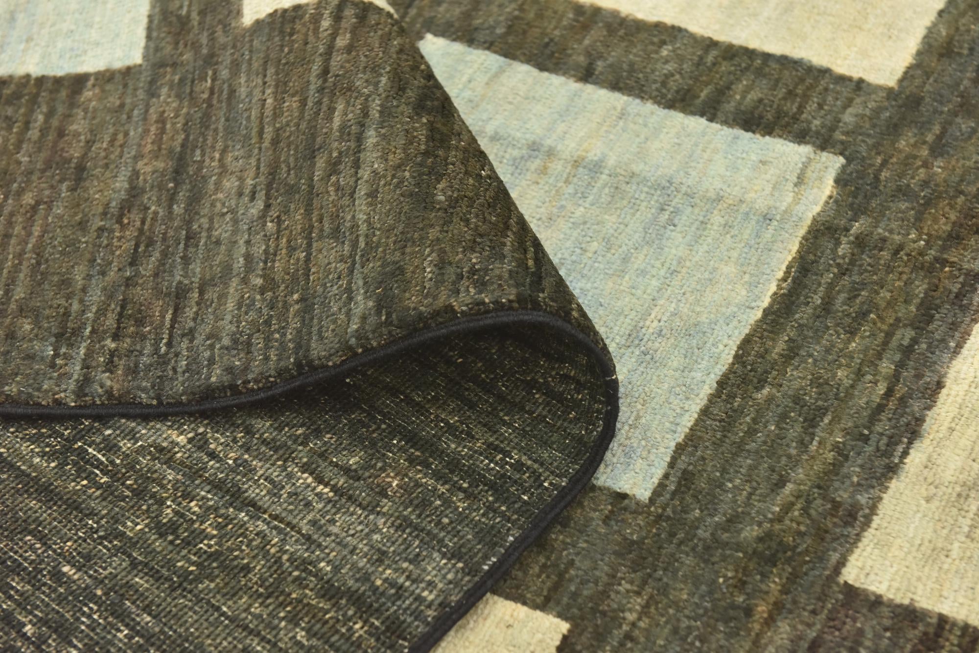 8' 9 x 9' 6 Hand Knotted Modern Ziegler Rug