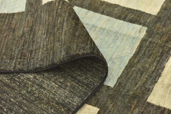 8' 9 x 9' 6 Hand Knotted Modern Ziegler Rug