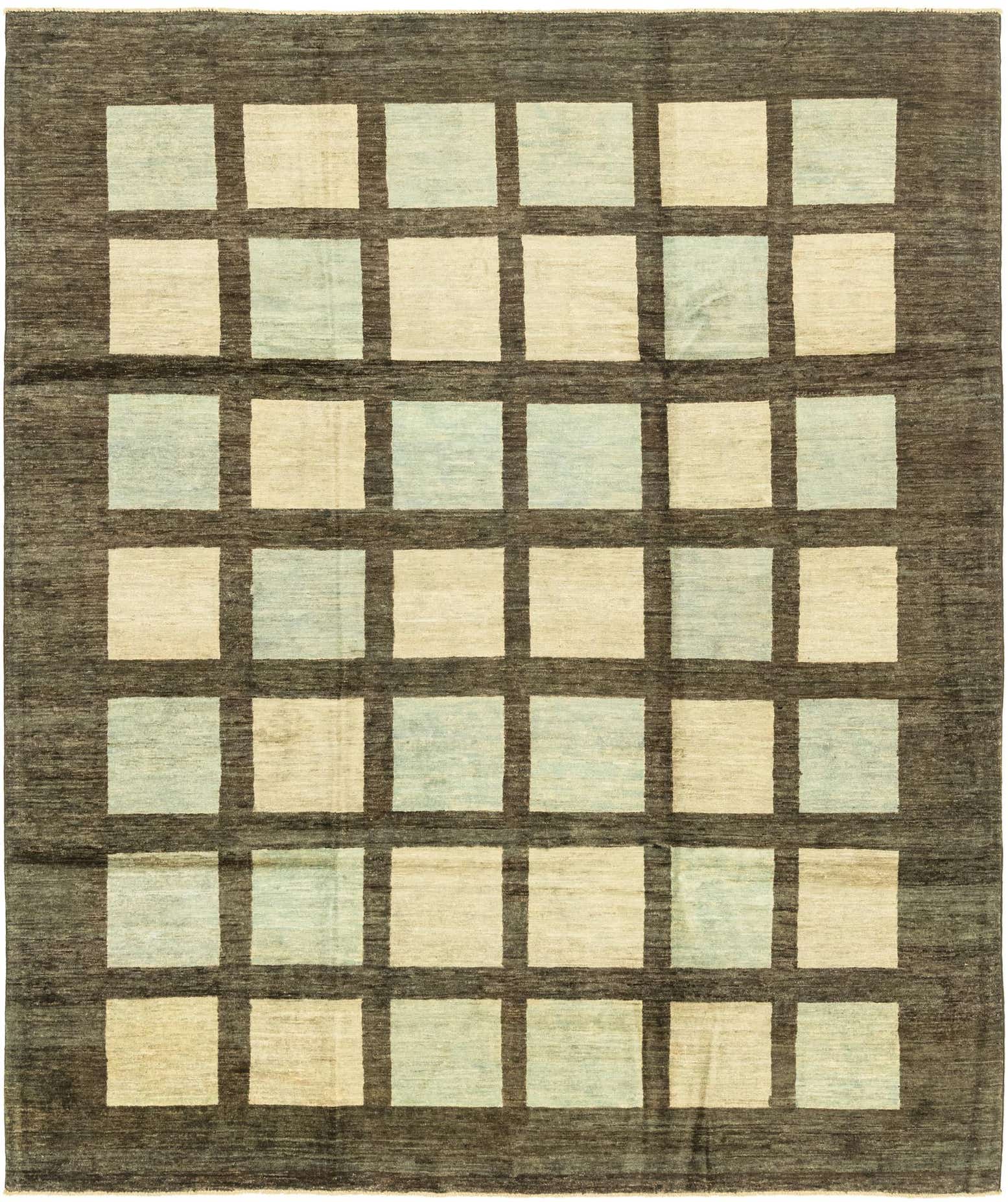 8' 9 x 9' 6 Hand Knotted Modern Ziegler Rug
