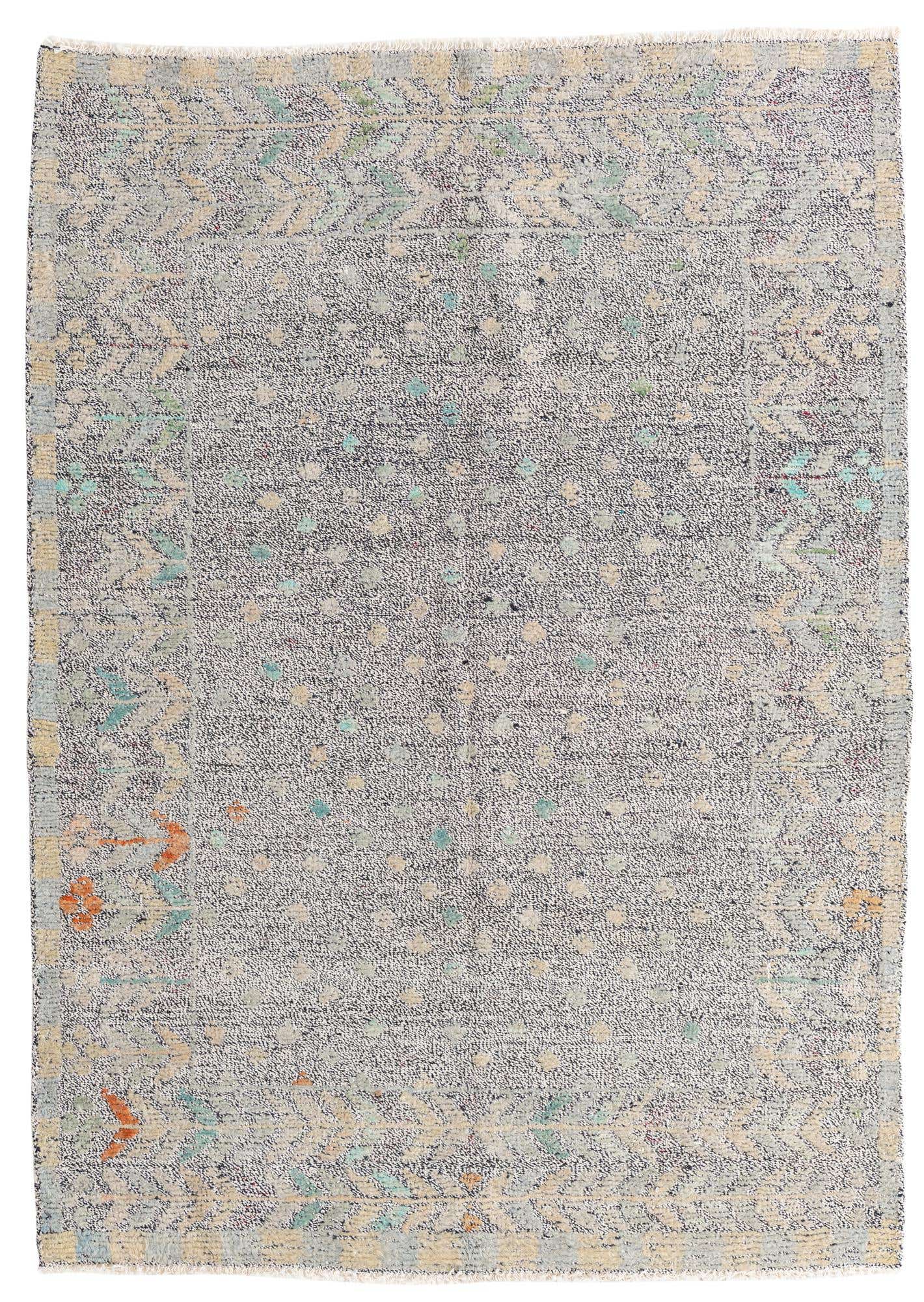 5' 2 x 7' 3 Hand Knotted Modern Ziegler Wool Rug