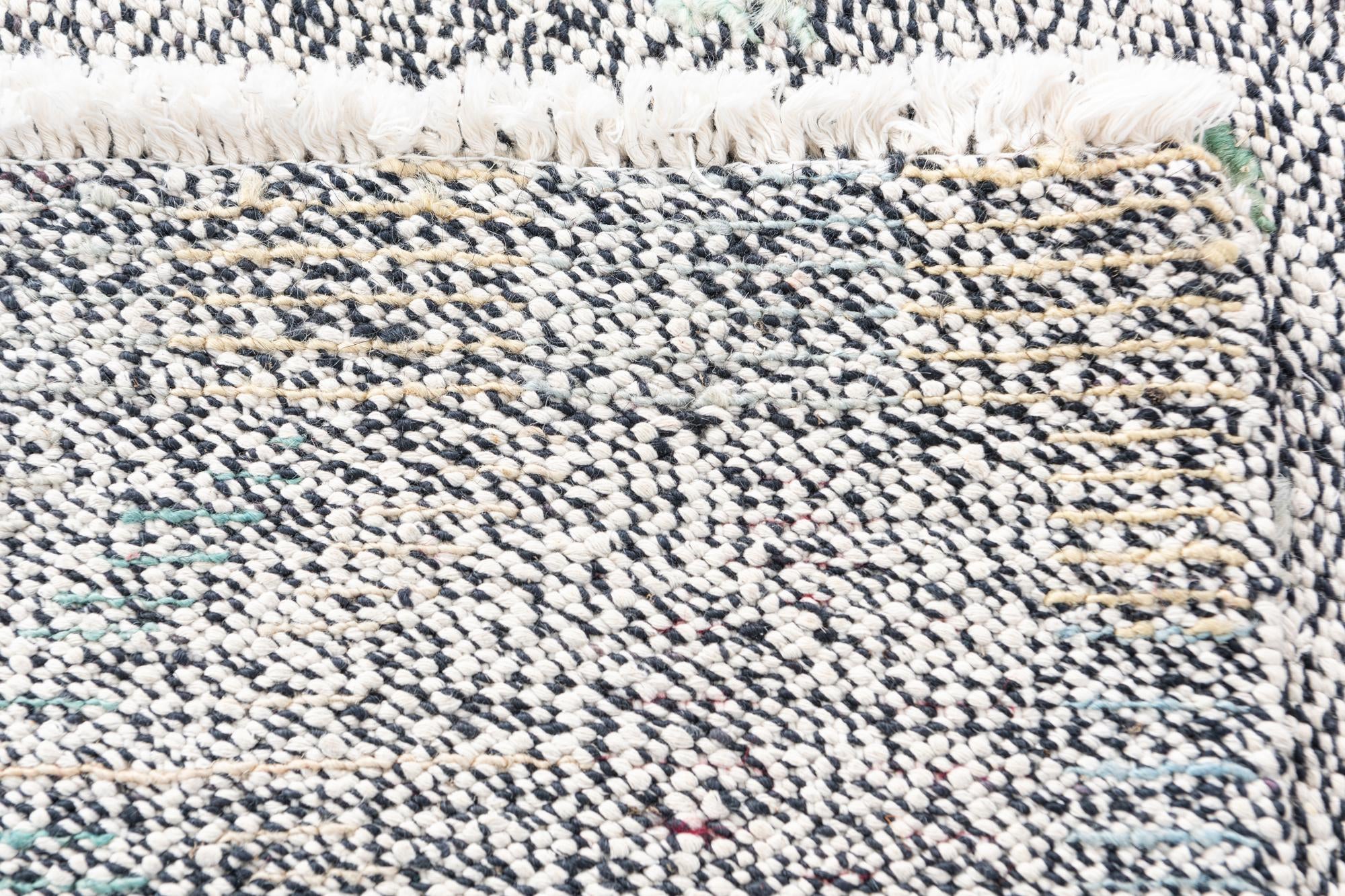 5' 3 x 7' Hand Knotted Modern Ziegler Wool Rug