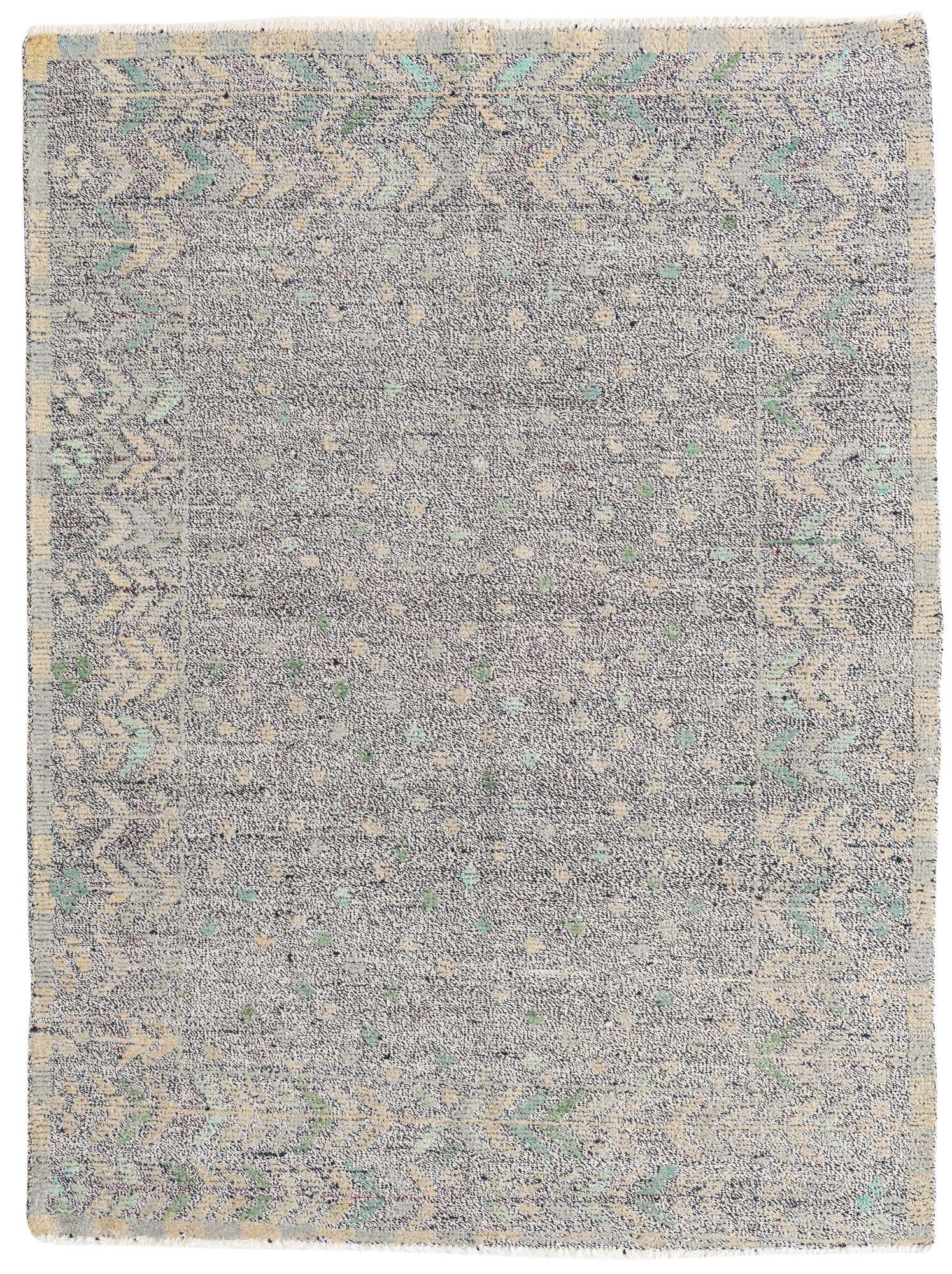 5' 3 x 7' Hand Knotted Modern Ziegler Wool Rug
