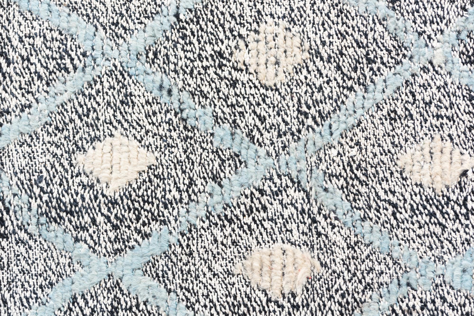 4' 8 x 7' Hand Knotted Modern Ziegler Wool Rug