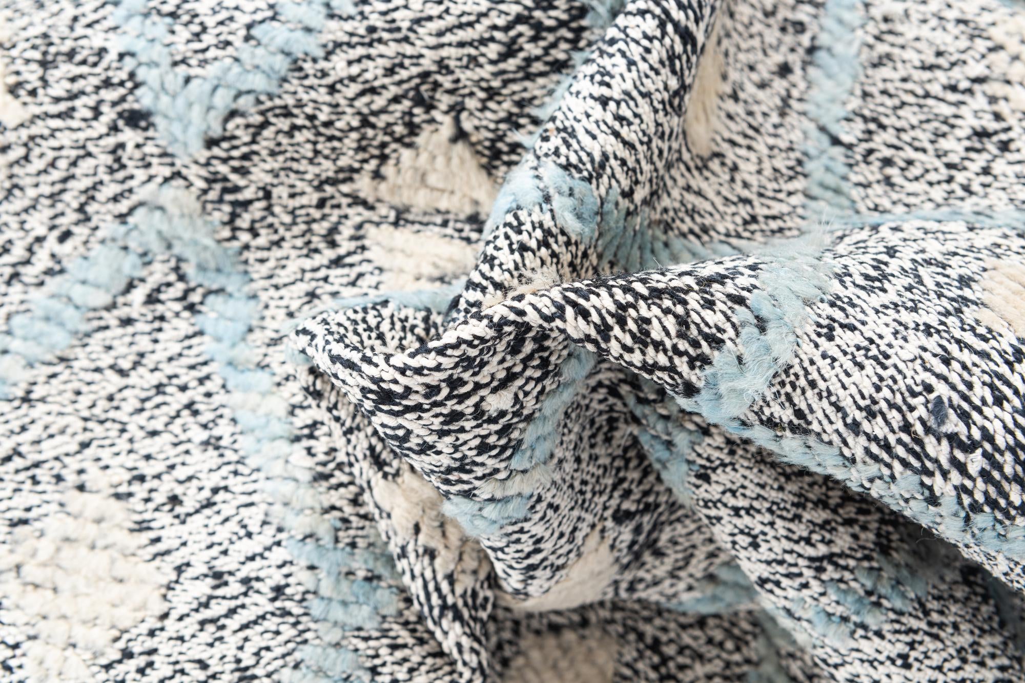4' 8 x 7' Hand Knotted Modern Ziegler Wool Rug