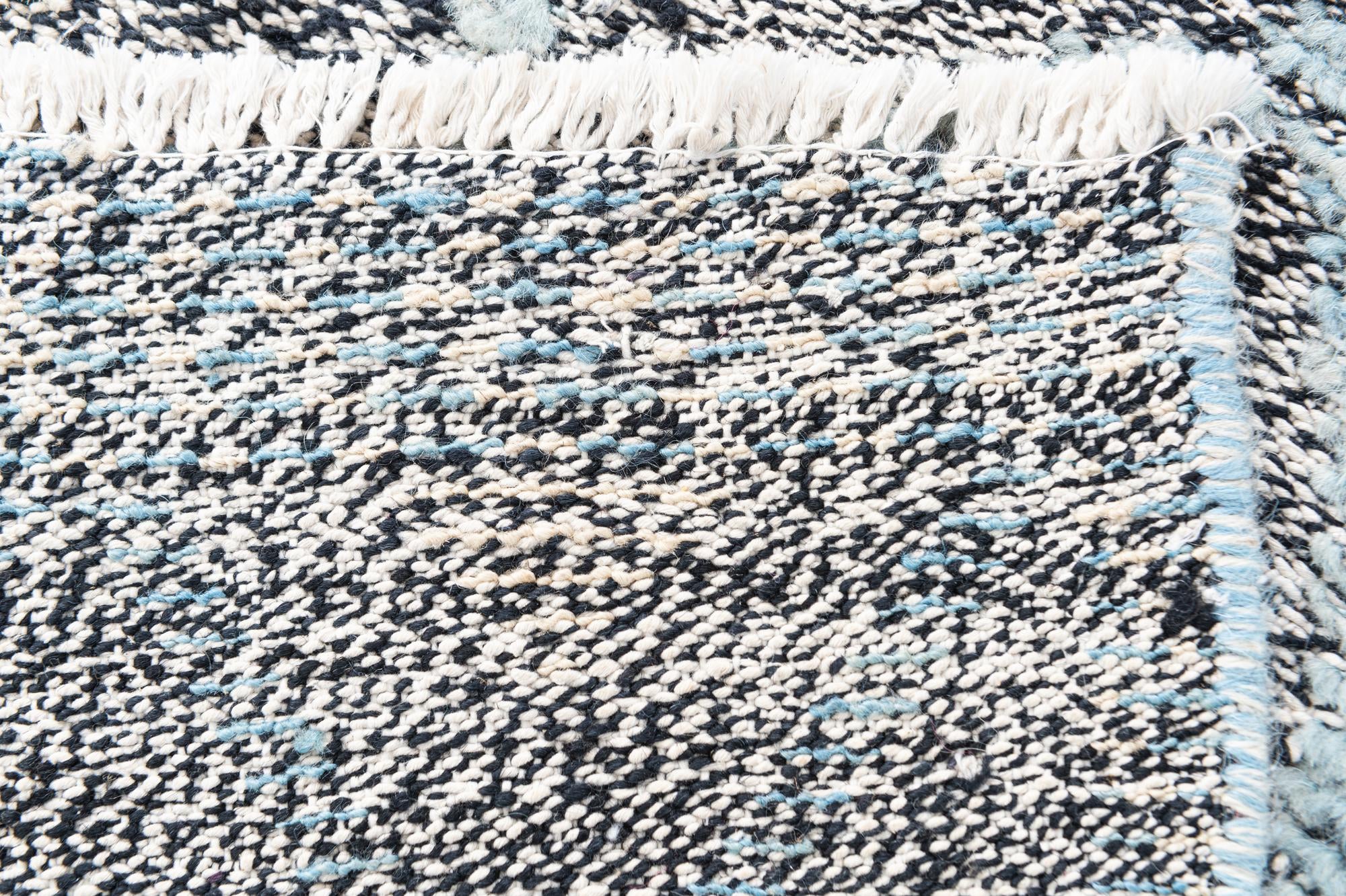 4' 8 x 7' Hand Knotted Modern Ziegler Wool Rug