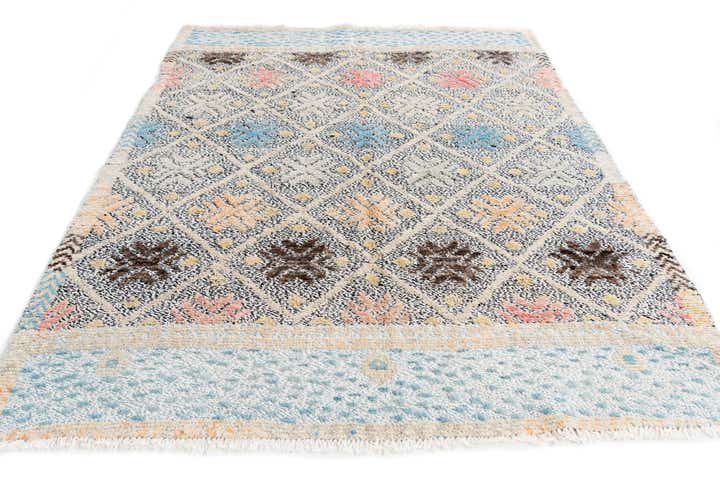 4' 10 x 6' 8 Hand Knotted Modern Ziegler Wool Rug