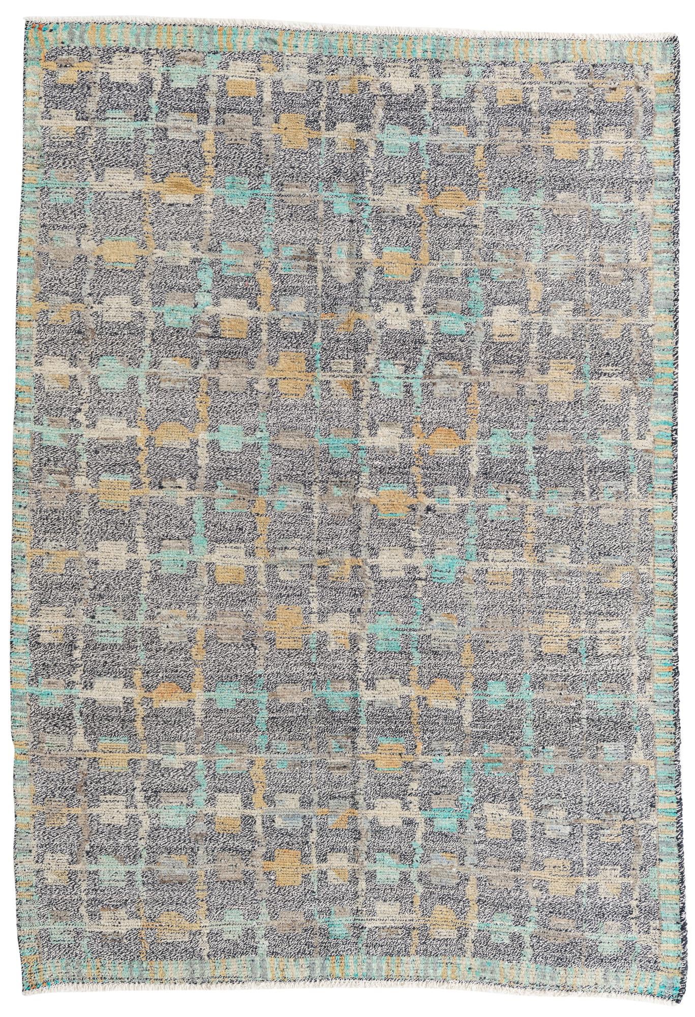 5' 8 x 8' 1 Hand Knotted Modern Ziegler Wool Rug