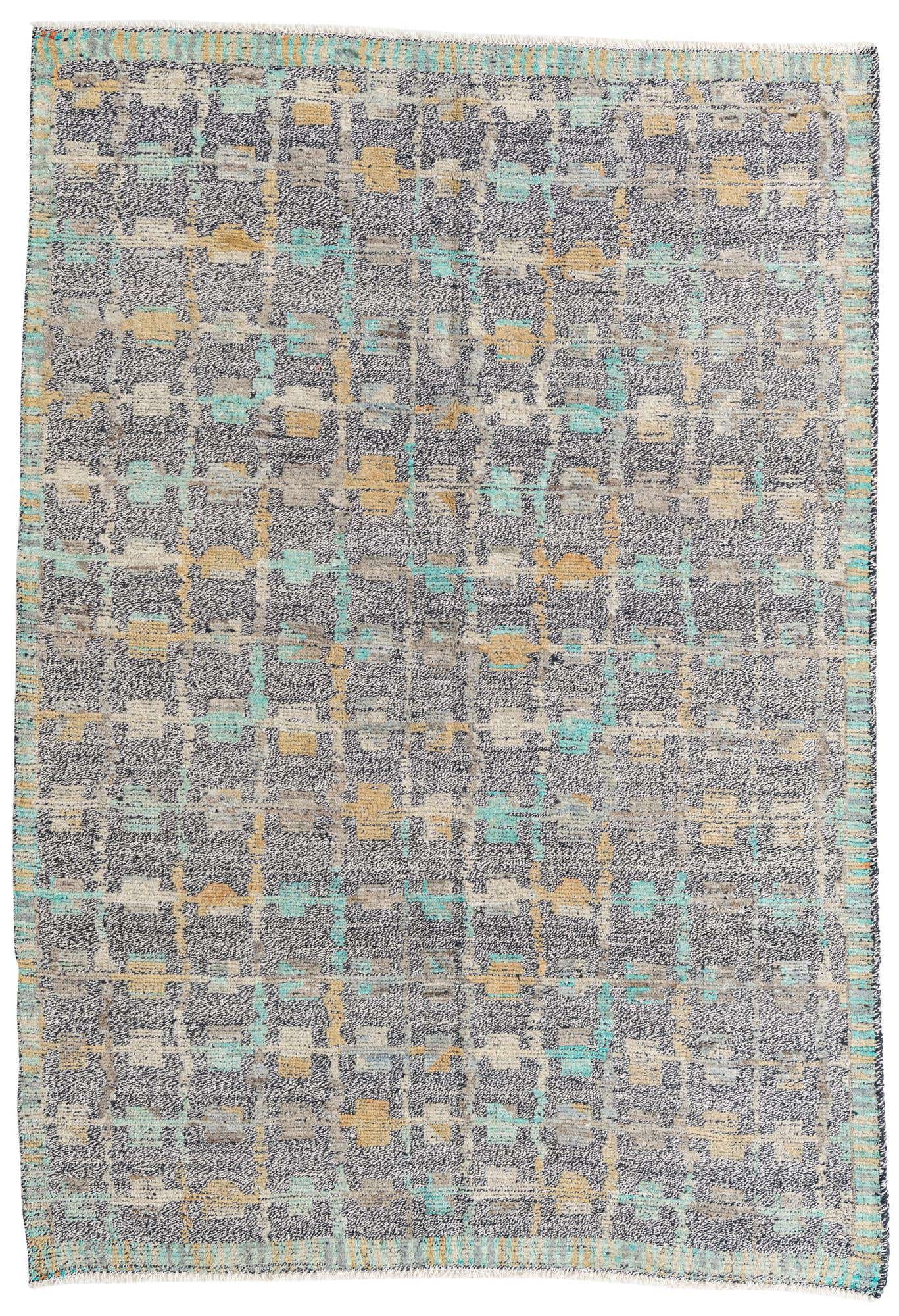 5' 8 x 8' 1 Hand Knotted Modern Ziegler Wool Rug