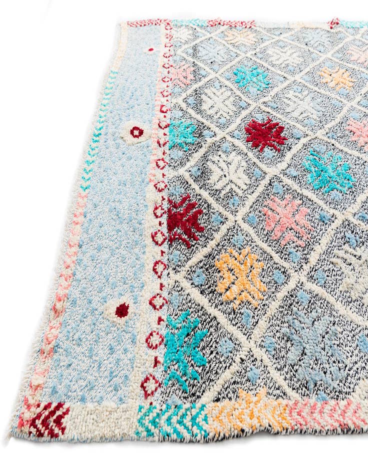 Detail image of 5' 7 x 8' Hand Knotted Modern Ziegler Wool Rug