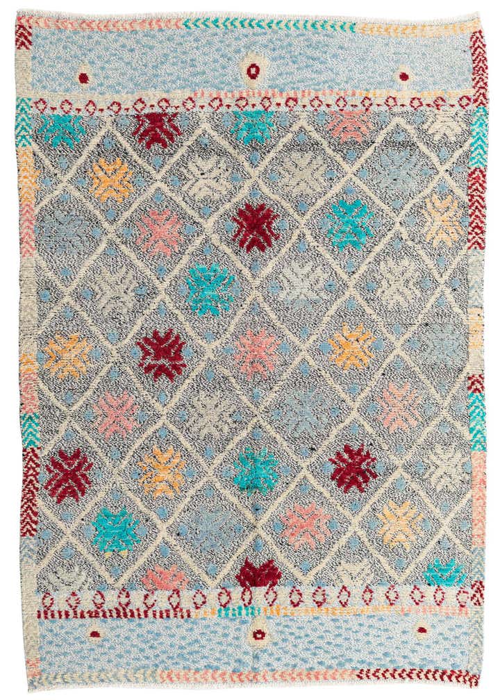 5' 7 x 8' Hand Knotted Modern Ziegler Wool Rug